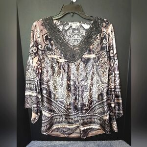 Unity World Wear Women's Velvet Top Size Large Boho Fairycore Gothcore
